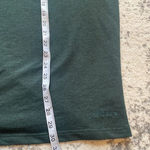 Orvis pullover sweatshirt army green with black sleeves size XL in EUC - Picture 5 of 7